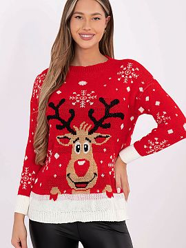 sweter Italy Moda  Stylish women\'s sweater with a casual character, which will work perfectly for both formal occasions and winter parties. The model attracts