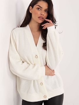 Cardigan Lakerta  An elegant women\'s sweater fastened with decorative buttons is a stylish proposition that will work perfectly for everyday wear, work, and 