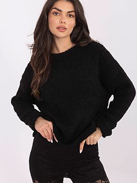 Jumper Italy Moda  Stylish women\'s sweater with a casual character is a perfect choice for both everyday wear and work. Thanks to the varied texture of the ma