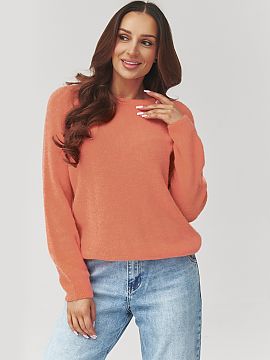 sweter Makadamia  Stylish women\'s sweater with a round neckline is the perfect choice for women who appreciate the combination of simplicity, comfort, and el