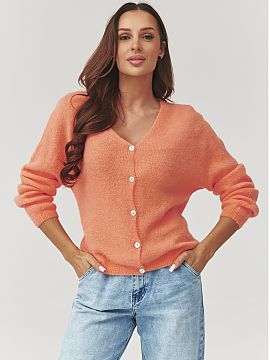 Cardigan Makadamia  Stylish and feminine women\'s cardigan buttoned up, which combines comfort and timeless elegance. The model is made of soft and pleasant to 