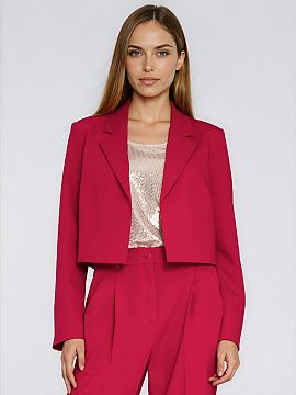 Jacket Nife  Jacket with a regular cut and shorter form, which will perfectly complement both elegant and casual stylizations. The model without fastenin