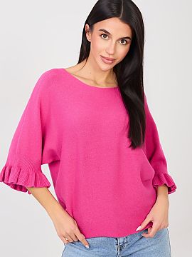 Jumper Italy Moda  An elegant women\'s sweater of standard length, perfect for both everyday wear and more special occasions. Made of high-quality blend of vis