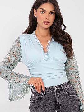 Shapewear Body Italy Moda  Elegant body made of a combination of polyester and elastane, combining comfort with refined style. The model of standard length with a V-ne