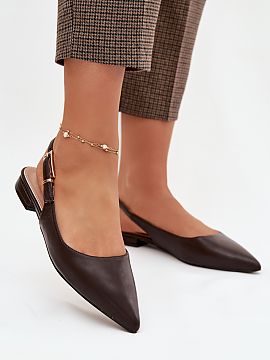 Ballet flats Step in style  Elegant women\'s ballet flats made of eco leather are a stylish proposal for any occasion. Pointed toes beautifully emphasize the foot line.