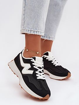 Sport Shoes Step in style  Women\'s sports shoes made of a combination of eco-leather and textile material are a comfortable and stylish proposition for everyday wear.
