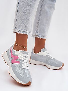Sport Shoes Step in style  Women\'s sports shoes made of a combination of eco-leather and textile material are a comfortable and stylish option for everyday wear. Laci