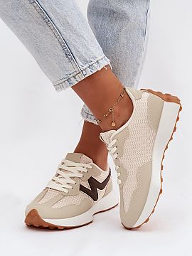 Sport Shoes Step in style  Women\'s sports shoes made of a combination of eco-leather and textile material are a comfortable and stylish proposition for everyday wear.