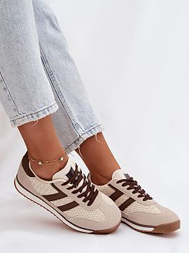 Sport Shoes Step in style  Women\'s sports shoes made of a combination of eco-leather and textile material are a comfortable and functional proposition for everyday us