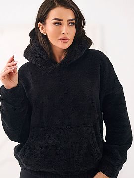 Sweatshirt Factory Price  Casual women\'s sweatshirt with a charming teddy bear motif is an ideal proposition for everyday stylizations. Made of pleasant to the touch