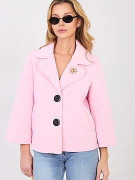 Coat Italy Moda  An elegant women\'s transitional coat made of modern foam material is a stylish proposal for the autumn, winter, and spring seasons. Made of