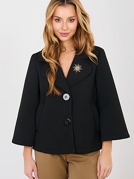 Coat Italy Moda  An elegant women\'s transitional coat made of modern foam material is a stylish proposal for the autumn, winter, and spring season. Made of 