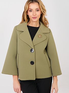Coat Italy Moda  An elegant women\'s transitional coat made of modern foam material is a stylish proposal for the autumn, winter, and spring season. Made of 