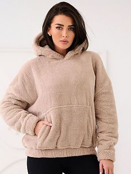 Sweatshirt Factory Price  Casual women\'s sweatshirt with a charming teddy bear motif is a perfect choice for everyday styling. Made of a pleasant to the touch materi