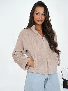Sweatshirt Factory Price  Casual women\'s sweatshirt made of soft teddy material is a perfect choice for everyday wear. Made of pleasant to the touch polyester, it pr