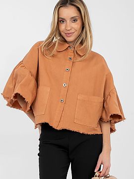 Denim jacket Rue Paris  Stylish women\'s denim jacket in a casual edition, perfect for spring and summer. Made of high-quality cotton, it provides comfort for every