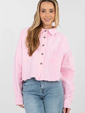 Denim jacket Rue Paris  Stylish women\'s casual denim jacket, perfect for everyday wear. Made of high quality cotton, it provides comfort and a versatile character.