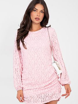 Short dress Italy Moda  An elegant lace mini dress is a perfect choice for women who want to emphasize their style and femininity. The model captivates with a varie