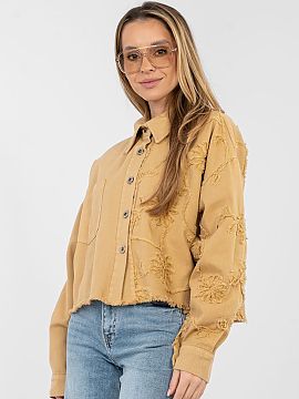 Denim jacket Rue Paris  Stylish women\'s denim jacket in a casual edition, perfect for everyday wear. Made of high-quality cotton, it provides comfort and a versati