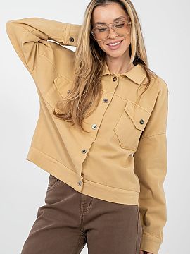 Denim jacket Rue Paris  Classic women\'s denim jacket in a casual style, perfect for everyday styling. The model fastens with buttons, has a classic collar and long
