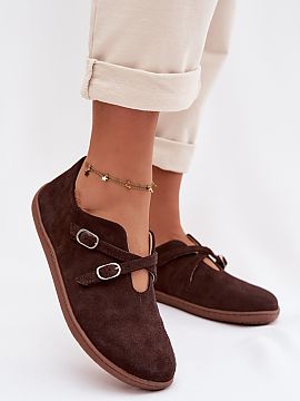 Half shoes Step in style  Women\'s shoes made of natural suede in the Barefoot style are a perfect choice for women who appreciate natural foot movement and maximum c