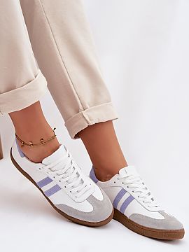 Sport Shoes Step in style  Fashionable women\'s sneakers made of natural leather. They are the perfect combination of style and comfort. Low, lace-up shoes are perfect