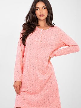 Nightshirt Forever Pink  Nightshirt with a simple cut, providing comfort and freedom of movement. Made of high-quality, soft to the touch cotton, which is breathable