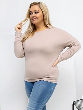 plus size blouse Relevance  Plus size blouse with a classic, round neckline, created with comfort and everyday use in mind. A casual style model, perfect for everyday o