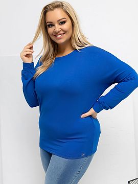 plus size blouse Relevance  Plus size blouse with a classic, round neckline, created with comfort and everyday use in mind. A casual style model, perfect for everyday o