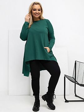 plus size blouse Relevance  An asymmetrical plus size casual blouse is the perfect everyday proposal, combining comfort with a trendy look. The model with a shorter fro