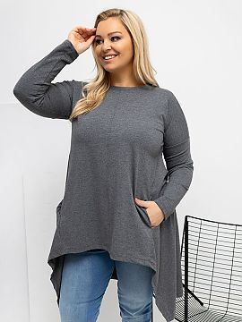 plus size blouse Relevance  An asymmetrical plus size casual blouse is the perfect everyday proposition, combining comfort with a fashionable look. The model with a sho