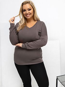 plus size blouse Relevance  Plus size blouse with a classic, everyday character is an excellent base for many stylizations. The smooth pattern gives it universality, ma