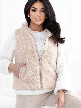 Gilet Factory Price  Fur vest is a stylish and functional wardrobe element, perfect for everyday casual styling. Made of high-quality polyester, it is soft, plea