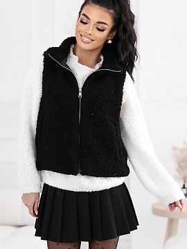 Gilet Factory Price  The fur vest is a stylish and functional wardrobe piece, perfect for everyday casual styling. Made of high-quality polyester, it is soft, pl