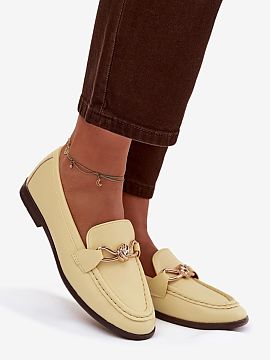 Loafers Step in style  Classic women\'s loafers made of eco leather are a universal proposal for everyday and elegant stylizations. The simple, timeless cut has be