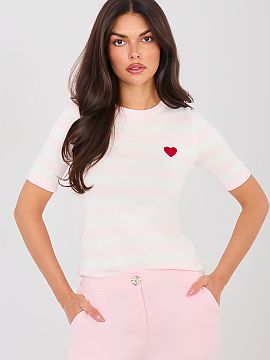 Short sleeve sweater Factory Price  Stylish women\'s striped sweater is the perfect choice for women who appreciate comfort and a fashionable, casual style. The classic striped