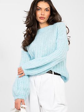 Jumper Italy Moda  Elegant women\'s sweater with a casual character, which will work both in everyday life and at work. A model of standard length with long sl