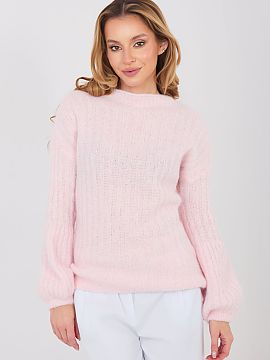 Jumper Italy Moda  Elegant women\'s sweater with a casual character, which will work well both in everyday life and at work. A model of standard length with lo