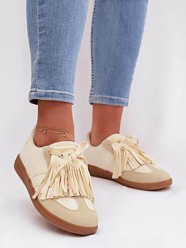 Sport Shoes Step in style  Stylish women\'s sneakers made of eco-suede are an original proposal for women who appreciate a fashionable look and comfort. The front of t