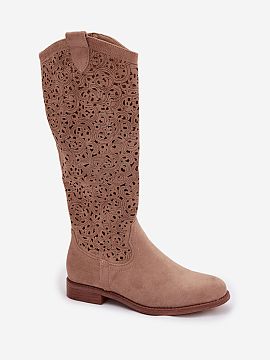 Open-work Boots Step in style