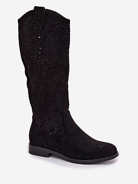 Open-work Boots Step in style