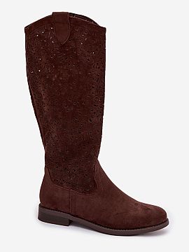 Open-work Boots Step in style