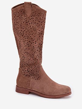 Open-work Boots Step in style