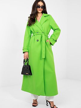 Coat Factory Price  The long women\'s coat is an elegant proposal for the transitional seasons of autumn, winter, and spring. Made of high-quality polyester, in