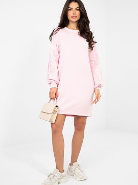 Daydress Rue Paris  A mini dress made of soft, delicate, and skin-friendly material that combines comfort with feminine style. Made of viscose fabric with added