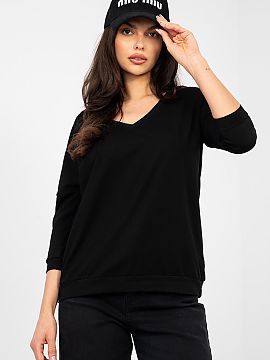 Blouse Rue Paris  A daily blouse with a timeless, smooth pattern is the perfect base for many stylizations. Made of high-quality cotton with elastane, it prov