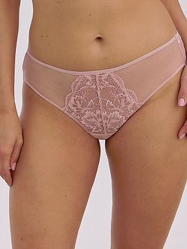 Brazilian style panties Gaia  Brazilian style panties are an exceptionally feminine model that sensually emphasizes the silhouette and exposes natural shapes. Carefully c