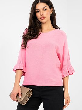 Jumper Italy Moda  Stylish women\'s sweater of standard length, perfect for both everyday wear and more special occasions. Made of high-quality blend of viscos