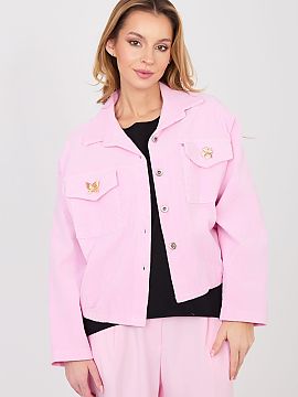 Corduroy jacket Rue Paris  Modern, women\'s corduroy jacket in a casual style, perfect for everyday transitional days. This model combines the classic bomber jacket cu