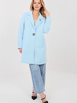 Coat Rue Paris  An elegant women\'s coat with a classic cut is the perfect choice for the transitional season, autumn, winter, and spring. The model will wo